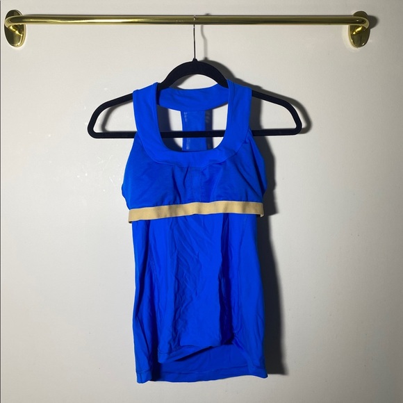 Blue Lululemon Workout Tank - Picture 4 of 6